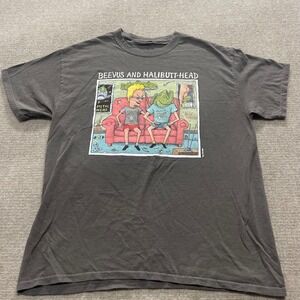 Port‎ Company Core Vtg Cotton Beevus And HallubuttHead Print Gray Medium